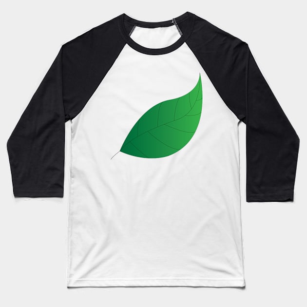 Leaf Baseball T-Shirt by KhairGallery